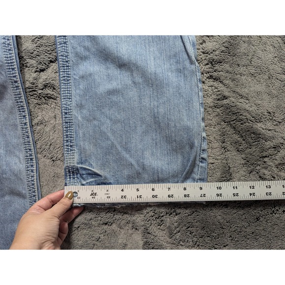 BKE Denim Carter Jeans Straight Leg Distressed Men's Size 29S Light Wash - Picture 9 of 13